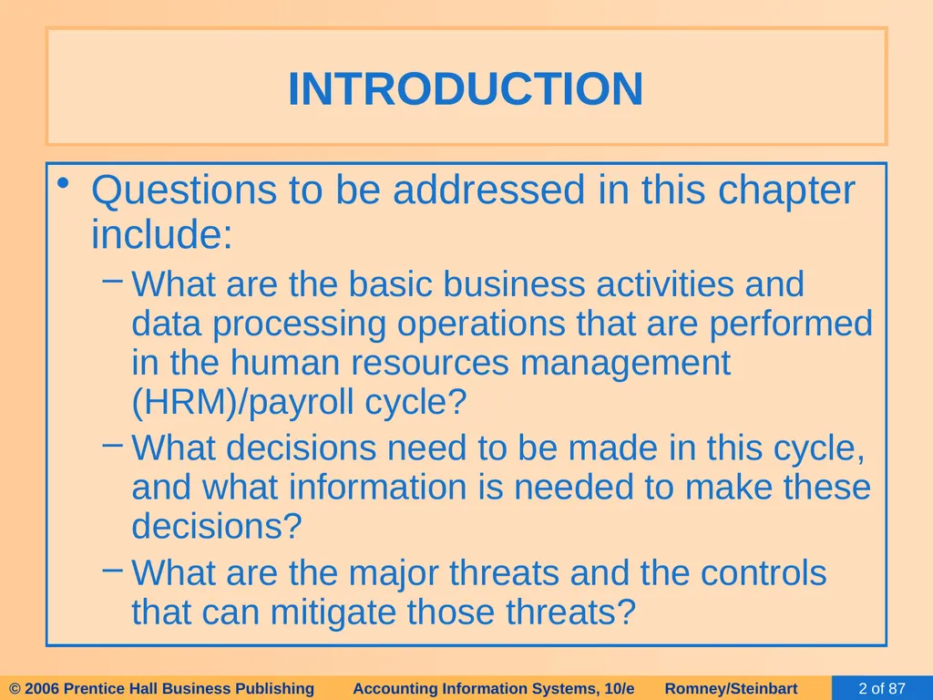 HAPTER 13 The Human Resources Management / Payroll - slide 2 of 67