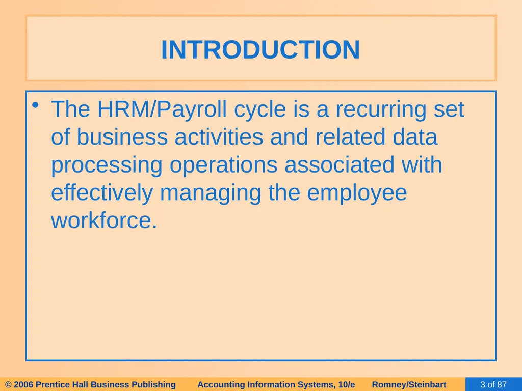 HAPTER 13 The Human Resources Management / Payroll - slide 3 of 67