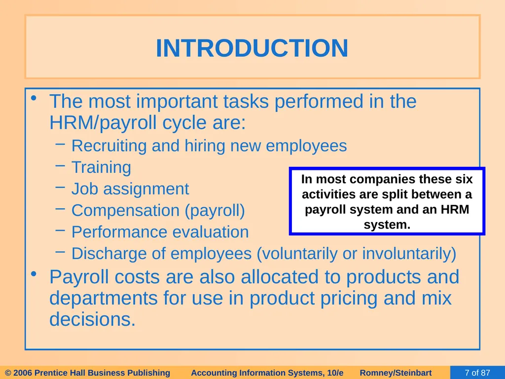 HAPTER 13 The Human Resources Management / Payroll - slide 7 of 67