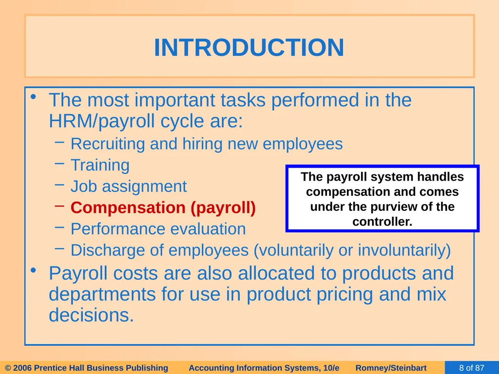 HAPTER 13 The Human Resources Management / Payroll - slide 8 of 67