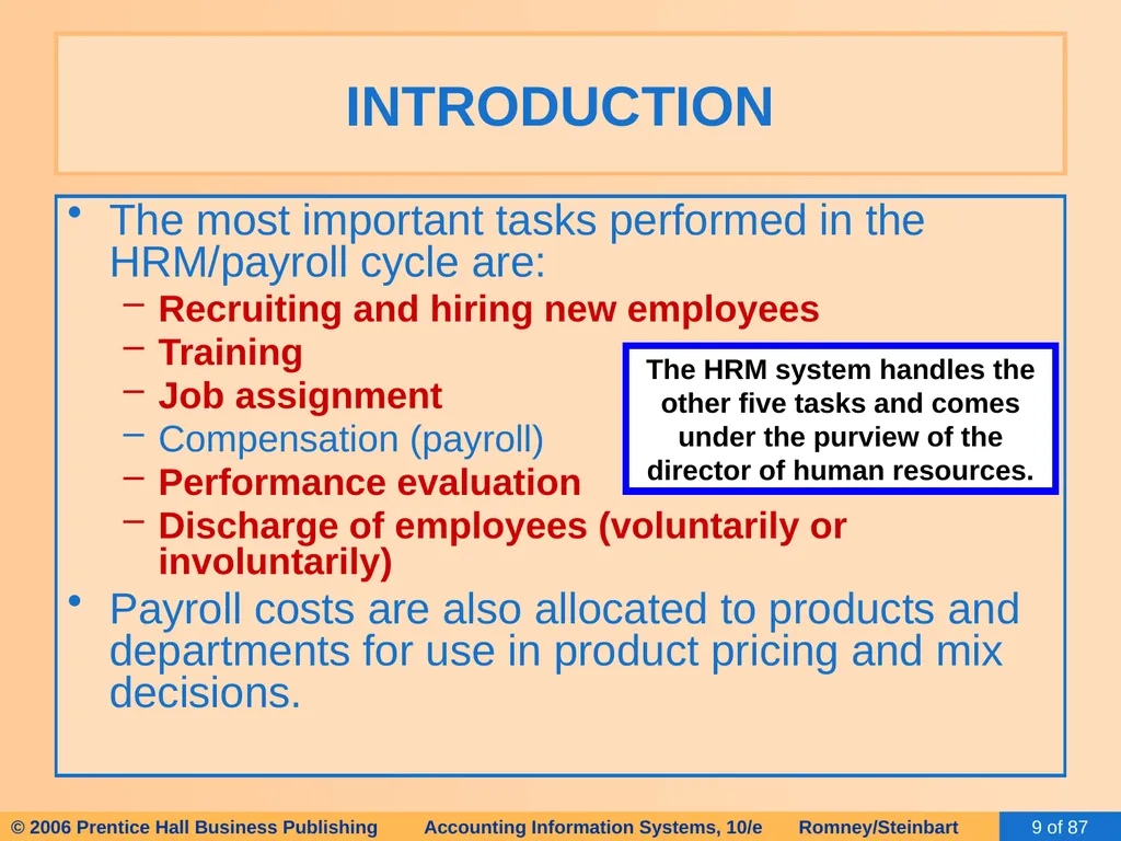 HAPTER 13 The Human Resources Management / Payroll - slide 9 of 67