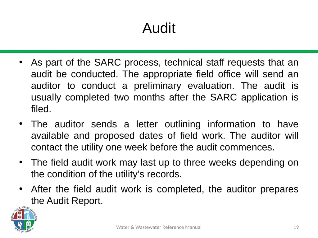Staff Assisted Rate Cases (SARCs) 1 Water & - slide 19 of 73