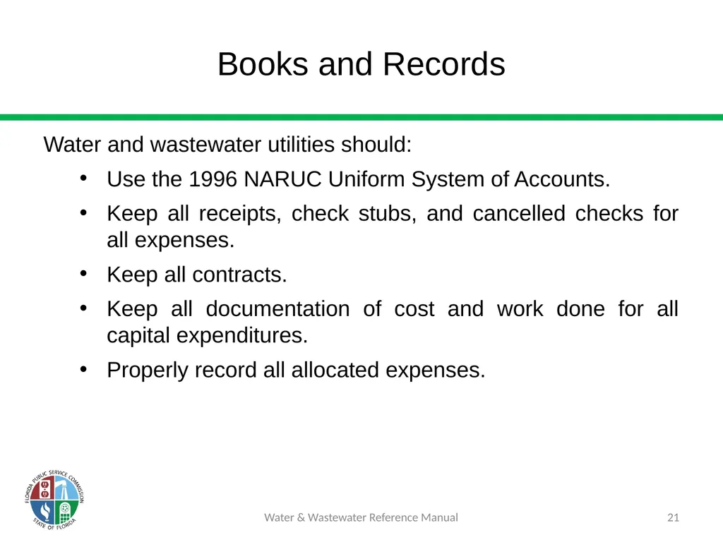 Staff Assisted Rate Cases (SARCs) 1 Water & - slide 21 of 73