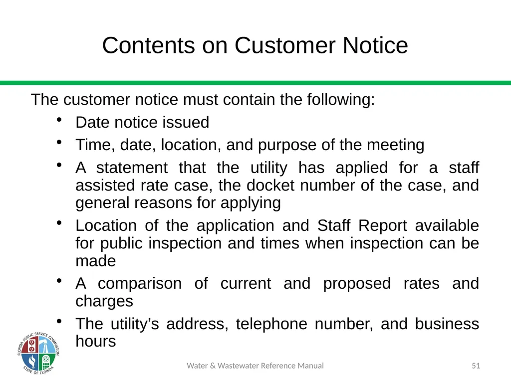 Staff Assisted Rate Cases (SARCs) 1 Water & - slide 51 of 73