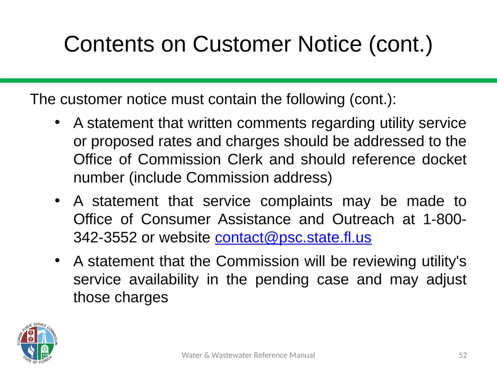 Staff Assisted Rate Cases (SARCs) 1 Water & - slide 52 of 73