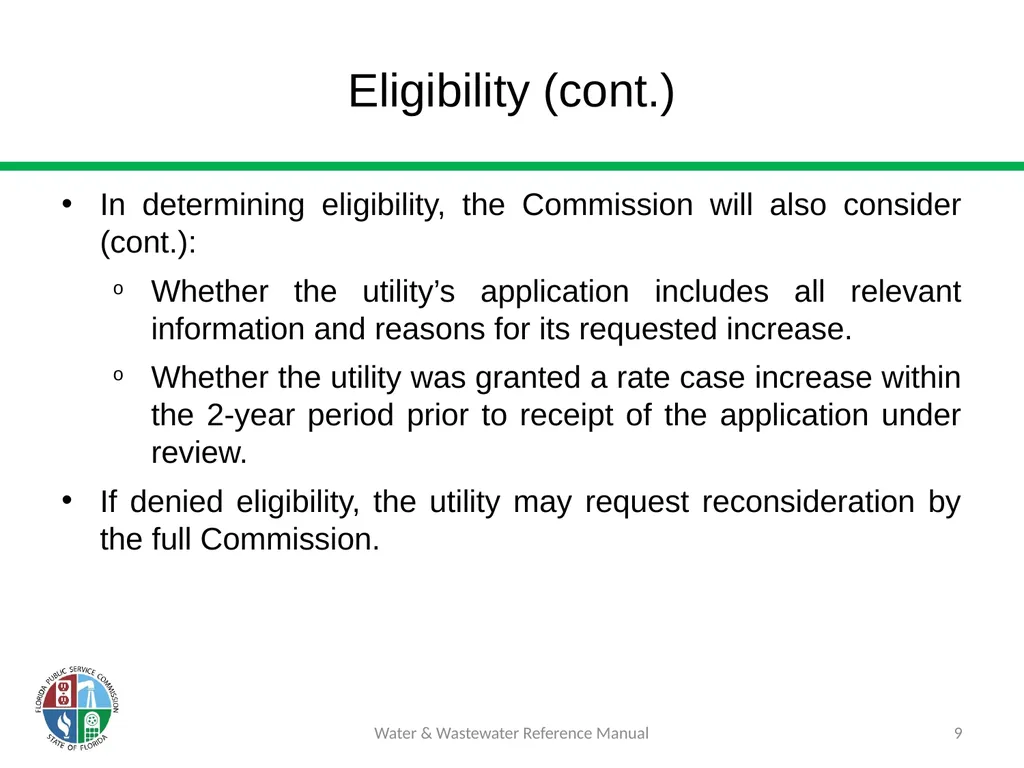 Staff Assisted Rate Cases (SARCs) 1 Water & - slide 9 of 73