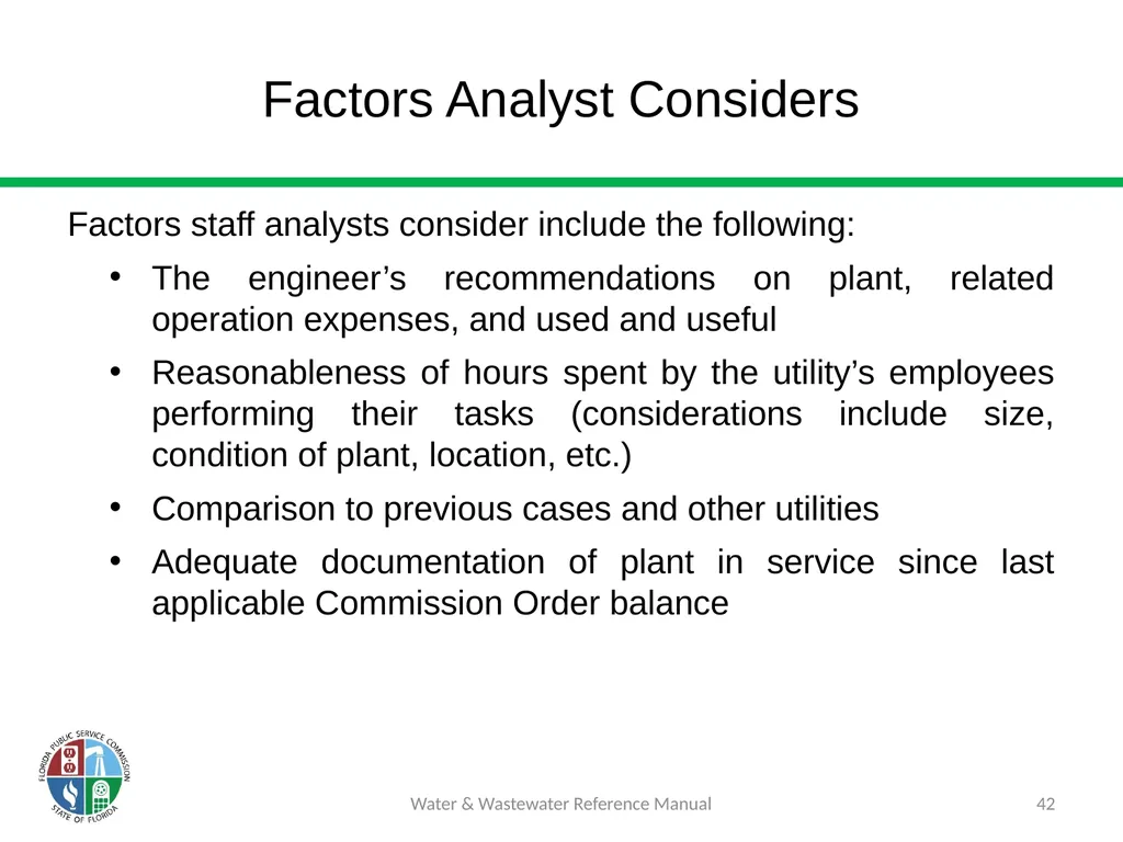 Staff Assisted Rate Cases (SARCs) 1 Water & - slide 42 of 73