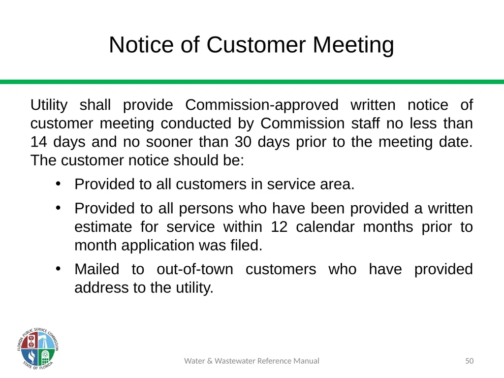Staff Assisted Rate Cases (SARCs) 1 Water & - slide 50 of 73
