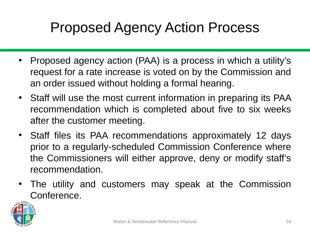Staff Assisted Rate Cases (SARCs) 1 Water & - slide 54 of 73