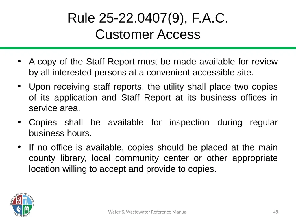Staff Assisted Rate Cases (SARCs) 1 Water & - slide 48 of 73