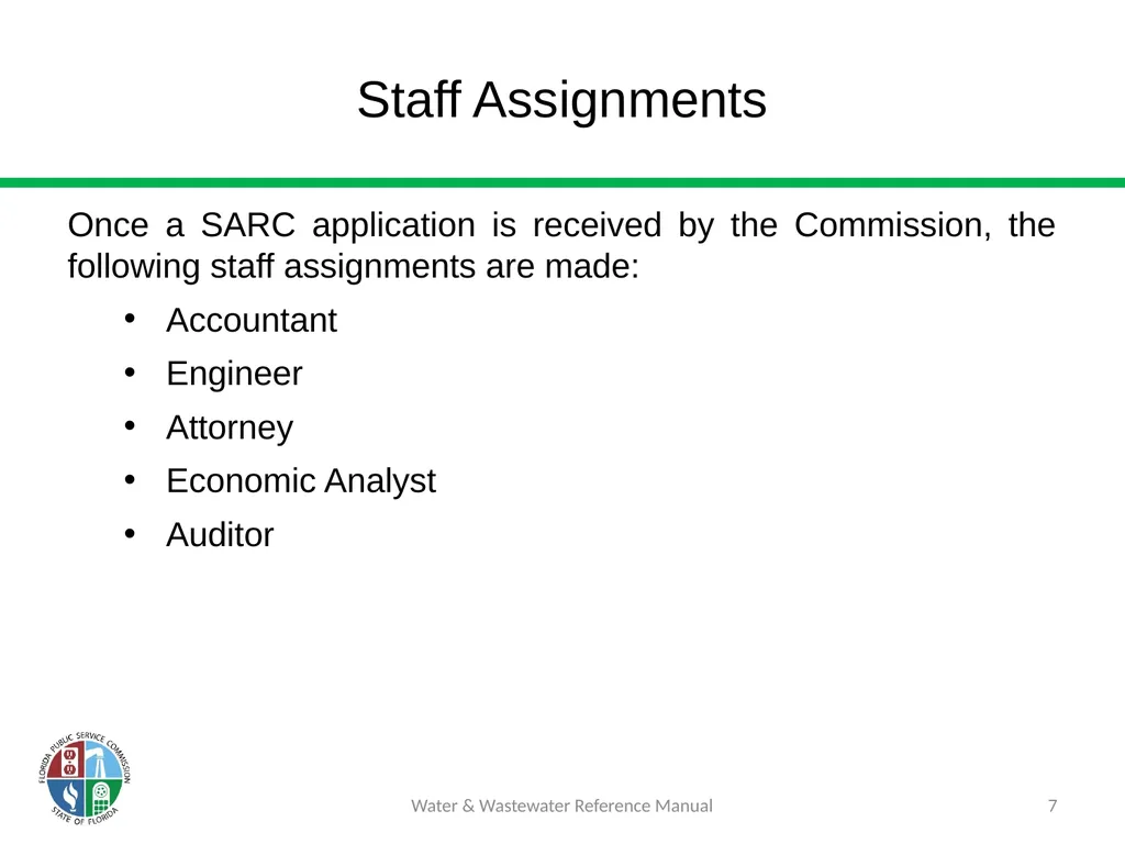 Staff Assisted Rate Cases (SARCs) 1 Water & - slide 7 of 73