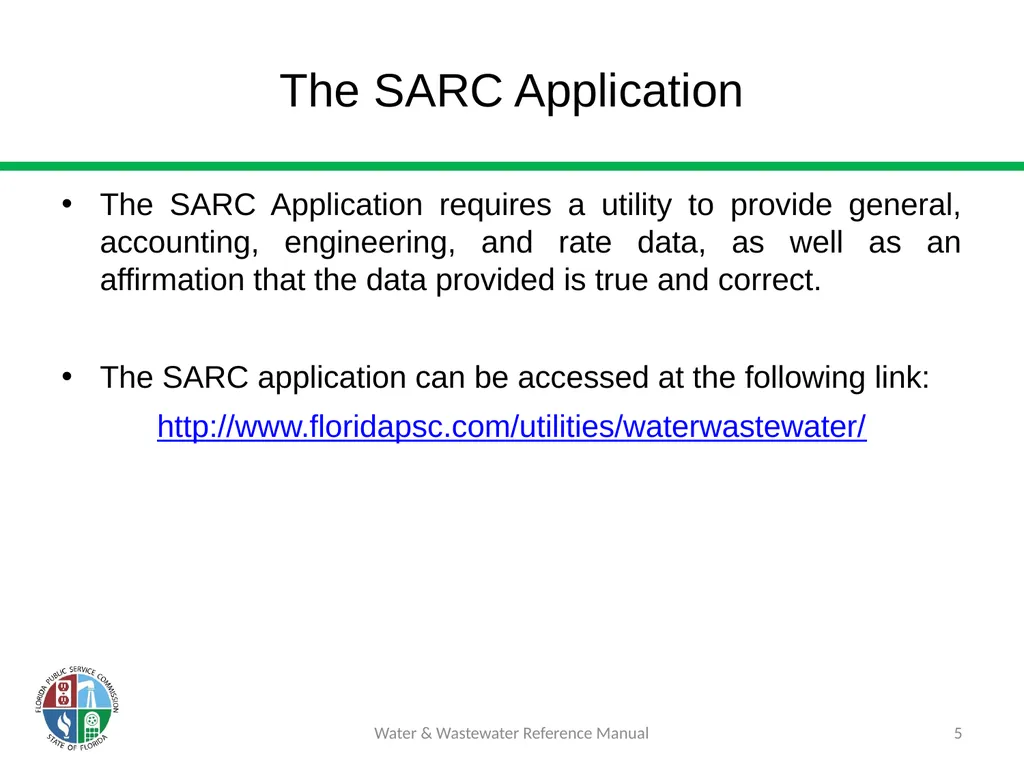Staff Assisted Rate Cases (SARCs) 1 Water & - slide 5 of 73