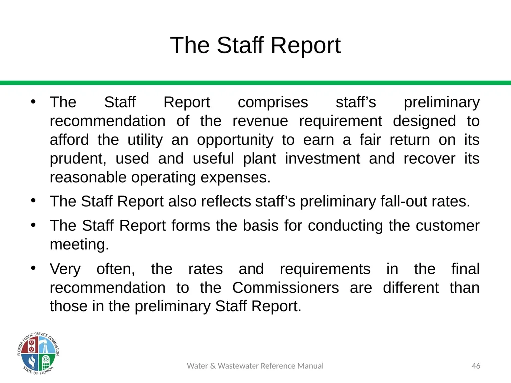 Staff Assisted Rate Cases (SARCs) 1 Water & - slide 46 of 73