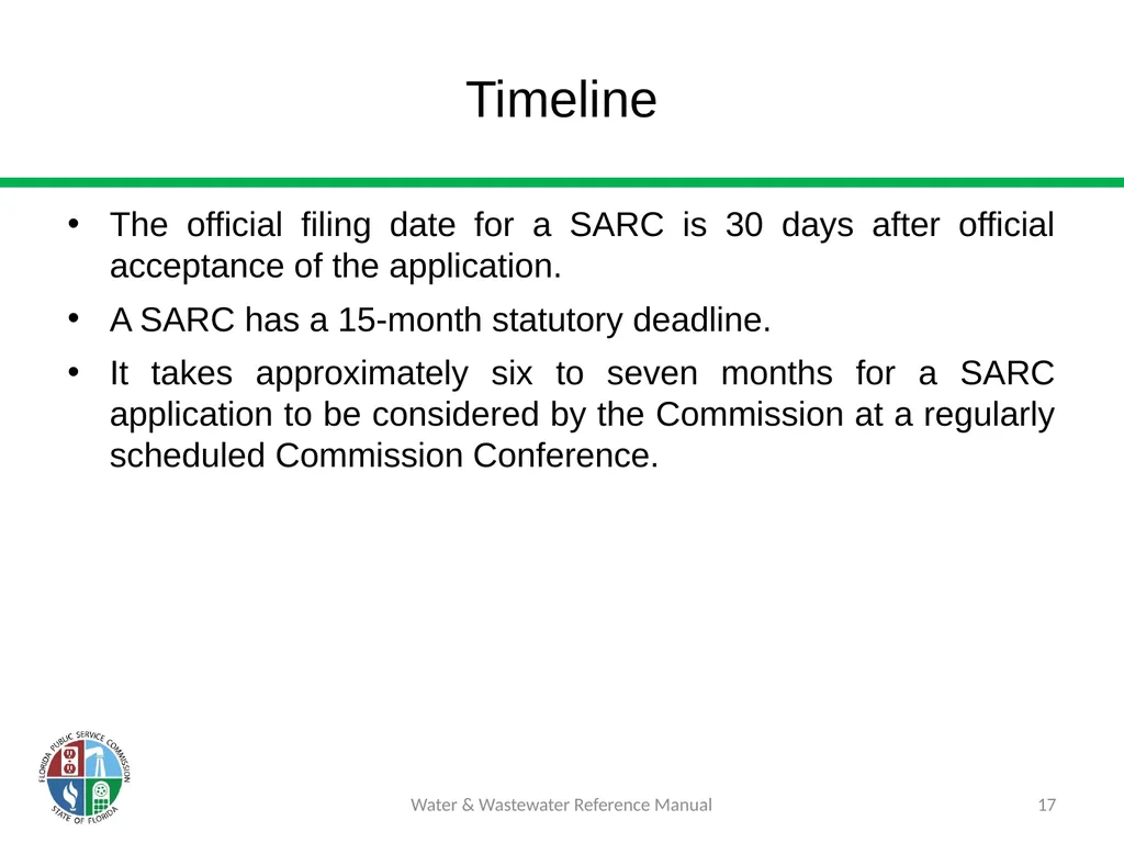 Staff Assisted Rate Cases (SARCs) 1 Water & - slide 17 of 73