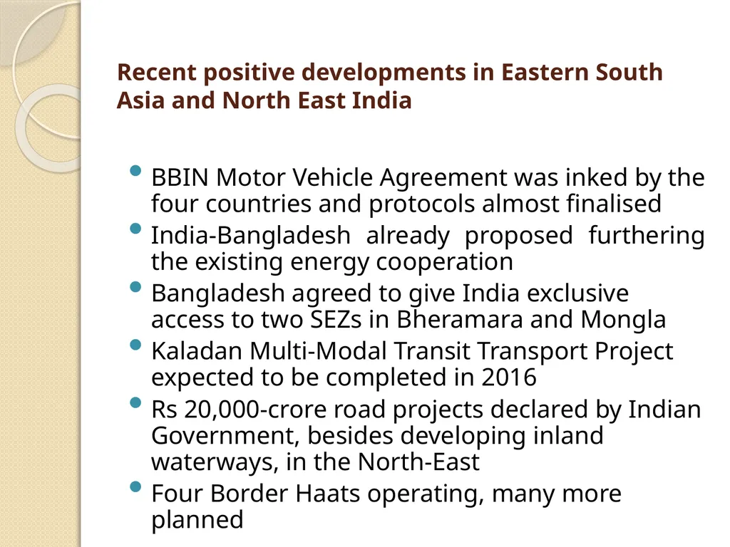 Sub-Regional Trans-Boundary Cooperation towards - slide 3 of 15