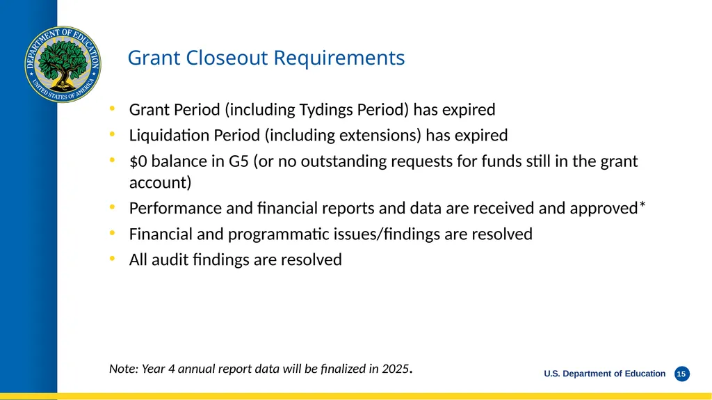 WEBINAR Late Liquidation Requests and Grant - slide 15 of 19