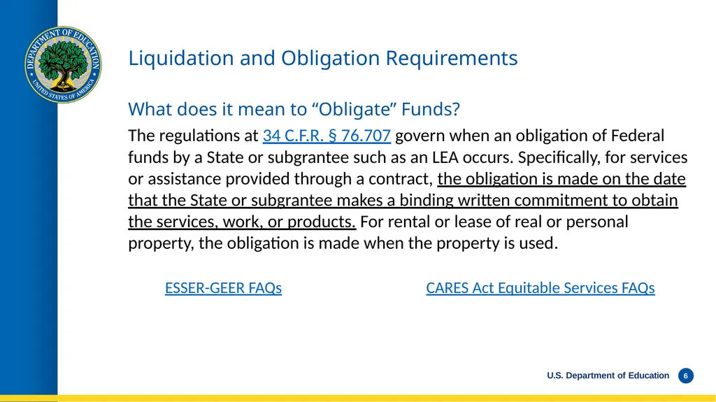 WEBINAR Late Liquidation Requests and Grant - slide 6 of 19