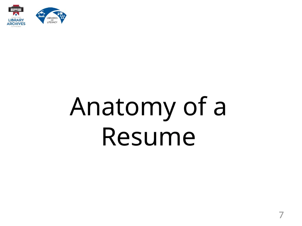 7.2 Resume Writing 1 Create, format, and - slide 7 of 24
