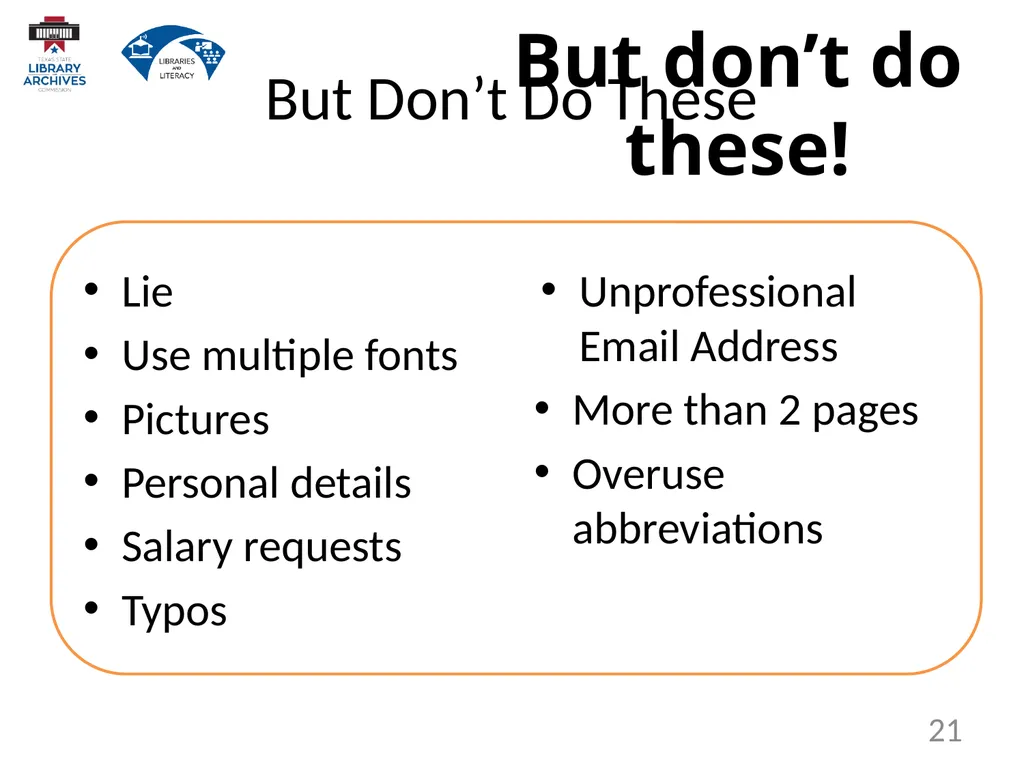7.2 Resume Writing 1 Create, format, and - slide 21 of 24