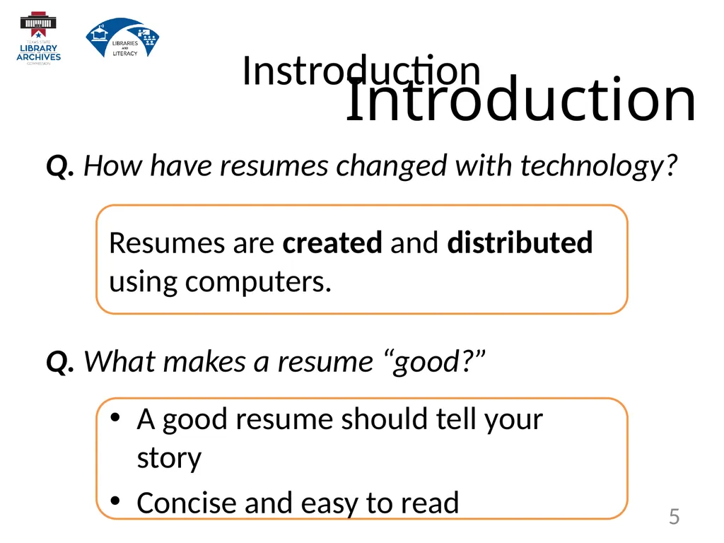 7.2 Resume Writing 1 Create, format, and - slide 5 of 24