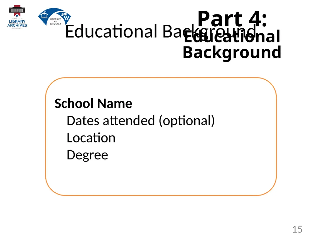 7.2 Resume Writing 1 Create, format, and - slide 15 of 24