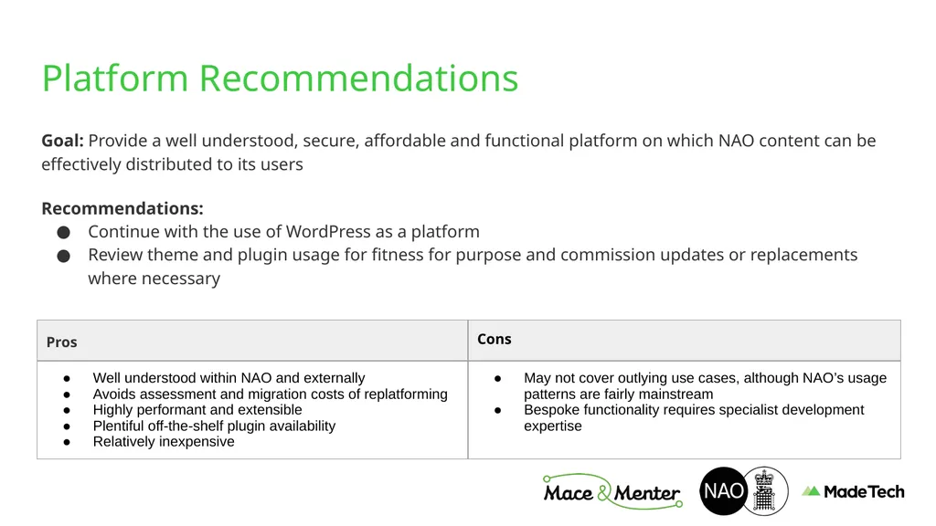 NAO Website Technical Discovery Prepared by Stu - slide 10 of 43