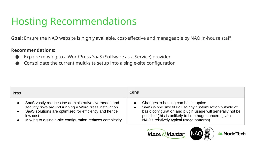 NAO Website Technical Discovery Prepared by Stu - slide 12 of 43