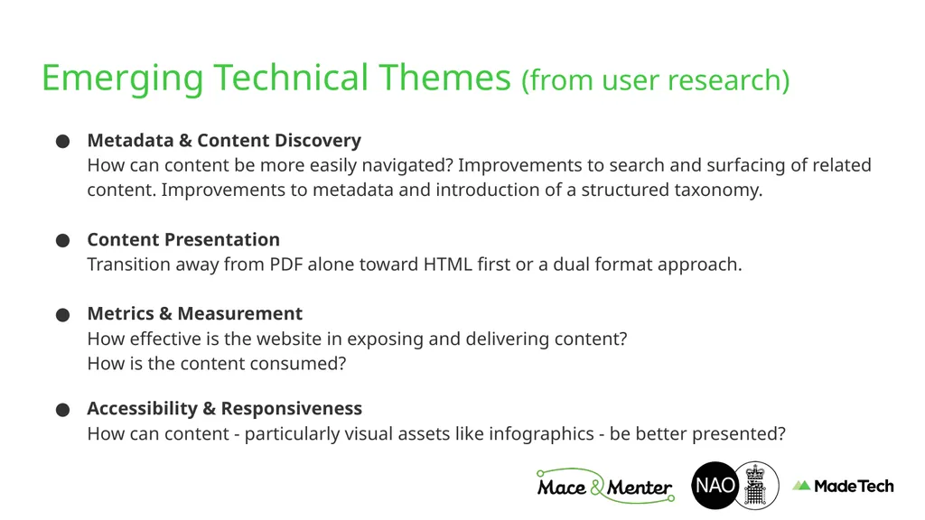 NAO Website Technical Discovery Prepared by Stu - slide 3 of 43