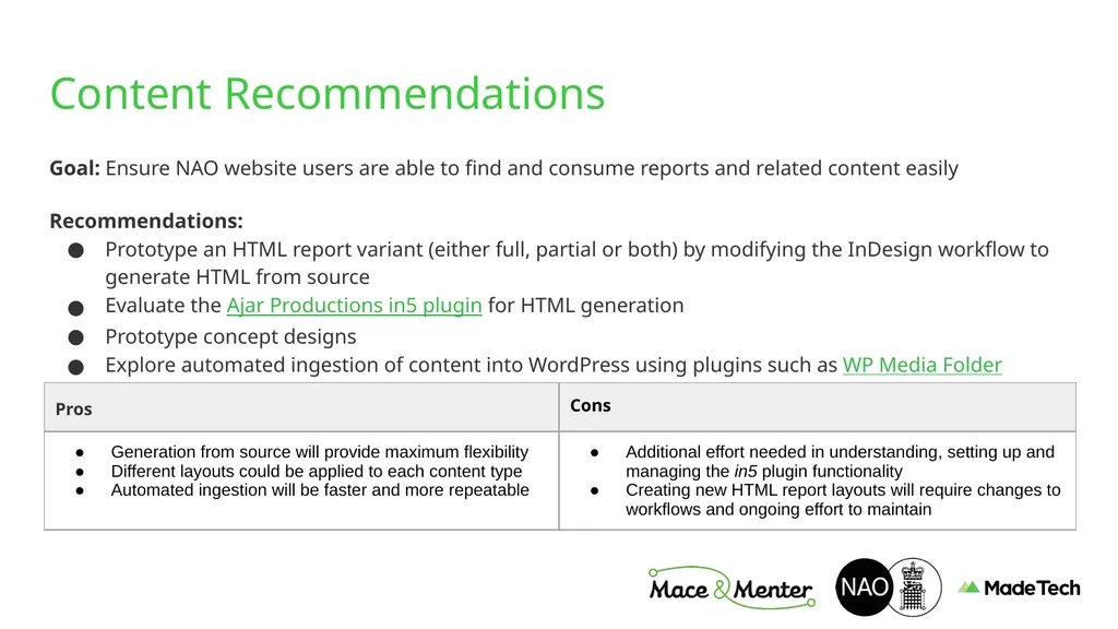 NAO Website Technical Discovery Prepared by Stu - slide 14 of 43
