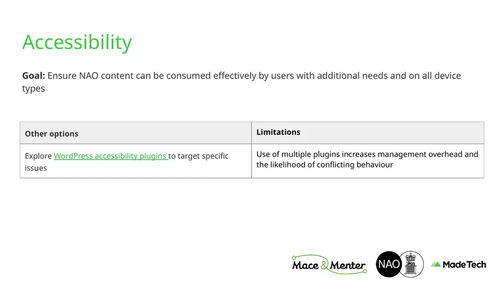 NAO Website Technical Discovery Prepared by Stu - slide 41 of 43