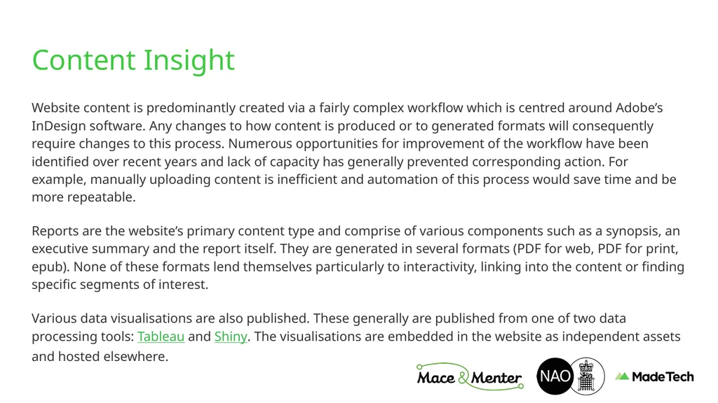NAO Website Technical Discovery Prepared by Stu - slide 13 of 43
