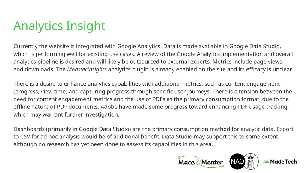 NAO Website Technical Discovery Prepared by Stu - slide 21 of 43