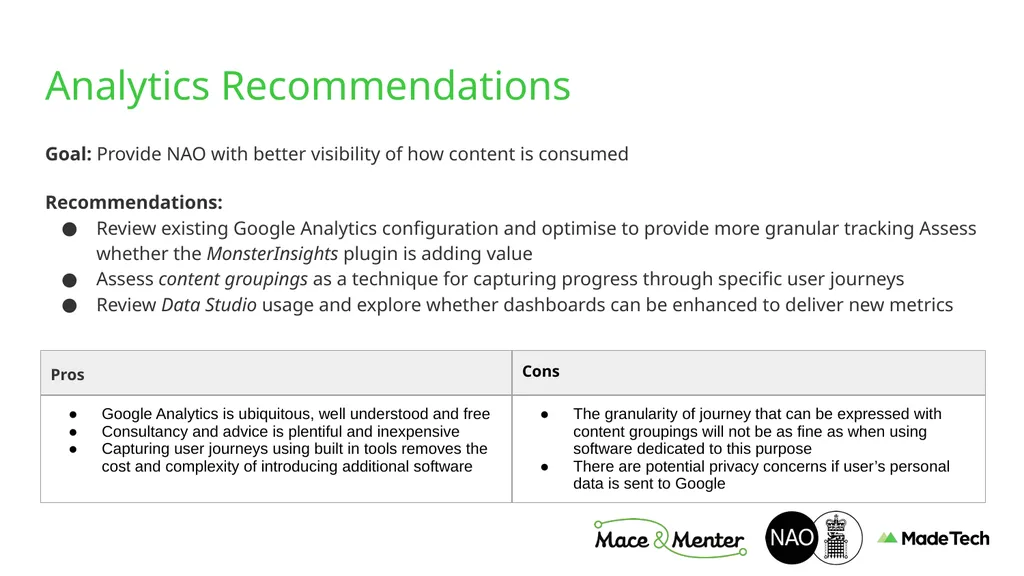 NAO Website Technical Discovery Prepared by Stu - slide 22 of 43