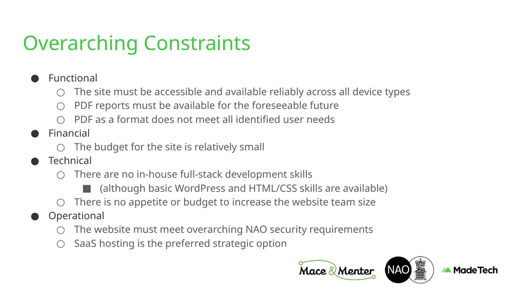 NAO Website Technical Discovery Prepared by Stu - slide 7 of 43