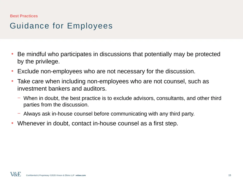 Privileged Communications: An Overview and - slide 15 of 24