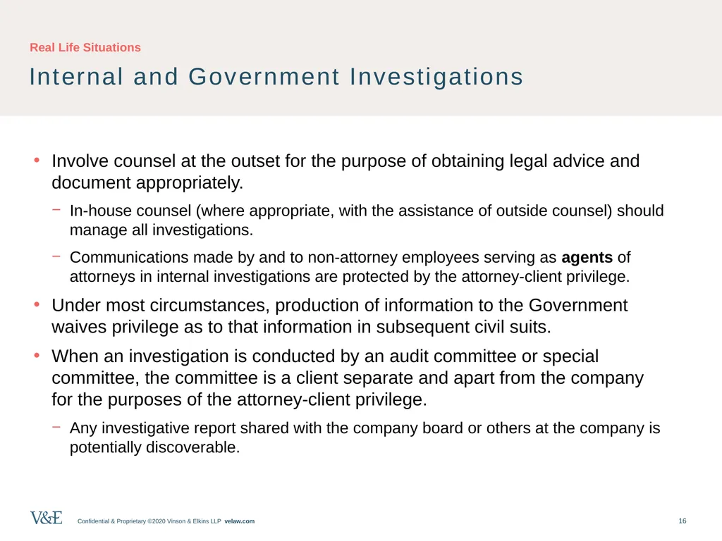 Privileged Communications: An Overview and - slide 16 of 24
