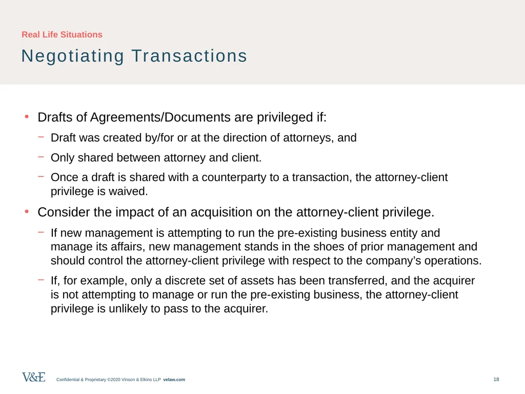 Privileged Communications: An Overview and - slide 18 of 24