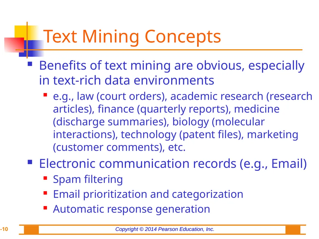 Chapter 7: Text Analytics, Text Mining, and - slide 10 of 53