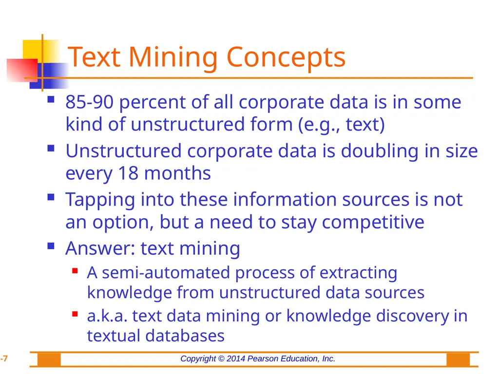 Chapter 7: Text Analytics, Text Mining, and - slide 7 of 53