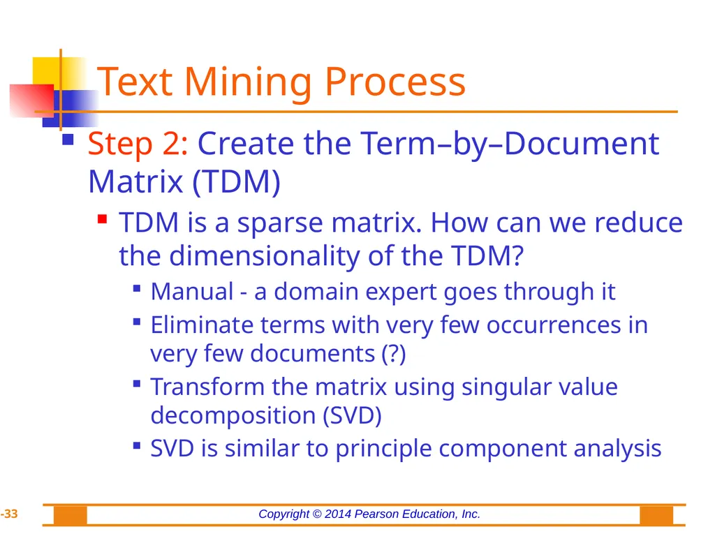 Chapter 7: Text Analytics, Text Mining, and - slide 33 of 53