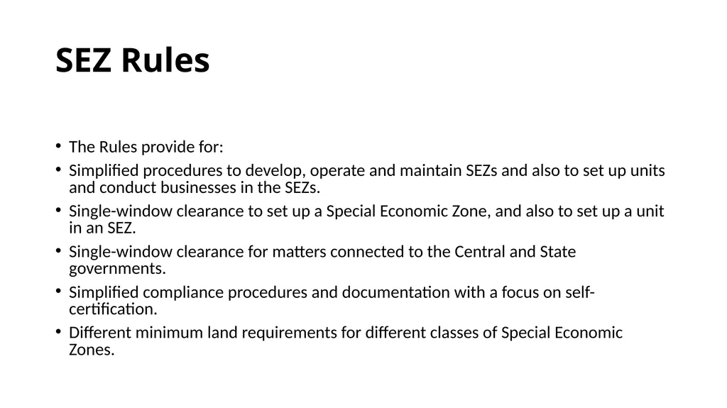 FOREIGN TRADE POLICY PART-3 SPECIAL ECONOMIC ZONE - slide 5 of 15