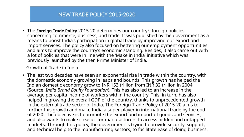 FOREIGN TRADE POLICY PART-3 SPECIAL ECONOMIC ZONE - slide 12 of 15