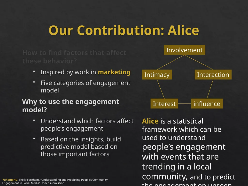Event Analytics on Social Media: Challenges and - slide 62 of 72