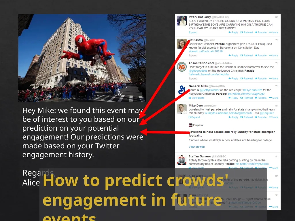 Event Analytics on Social Media: Challenges and - slide 61 of 72