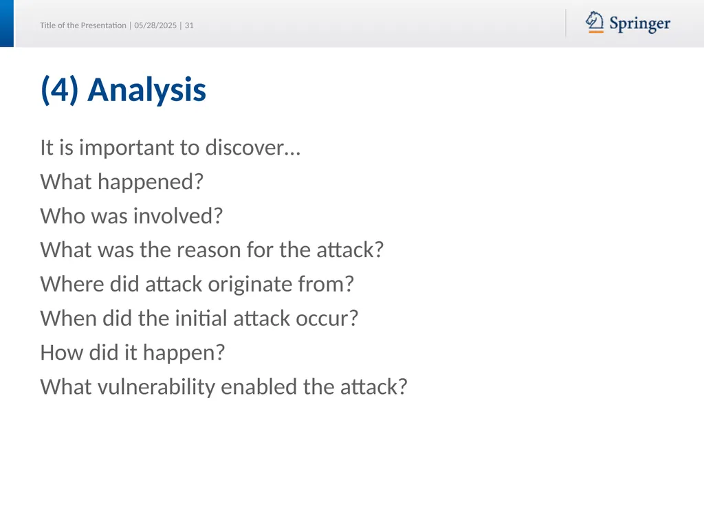 Security Planning Susan Lincke Planning for - slide 31 of 57
