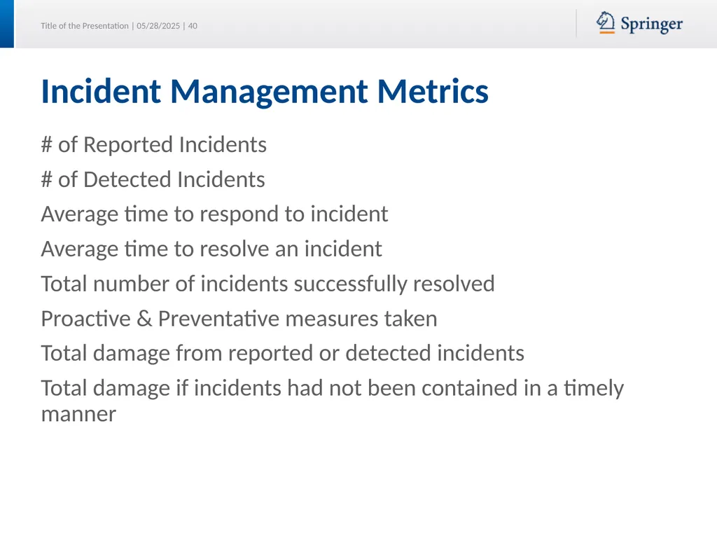 Security Planning Susan Lincke Planning for - slide 40 of 57