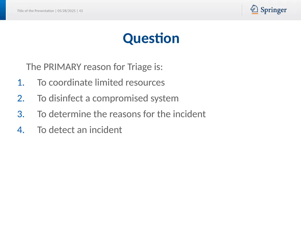 Security Planning Susan Lincke Planning for - slide 43 of 57