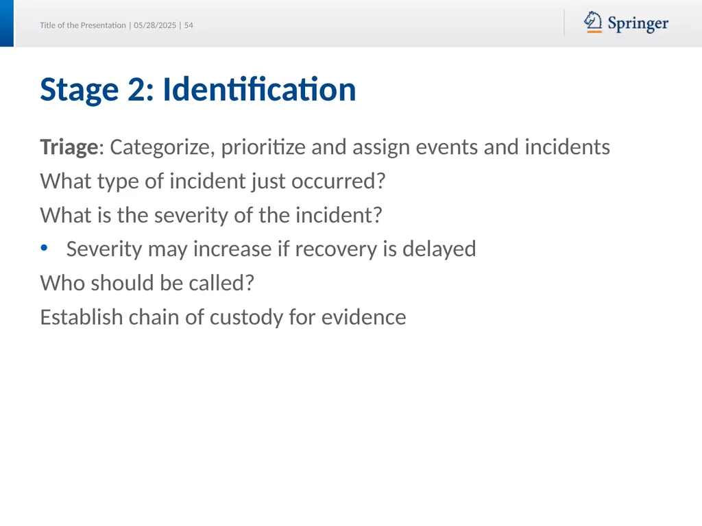 Security Planning Susan Lincke Planning for - slide 54 of 57