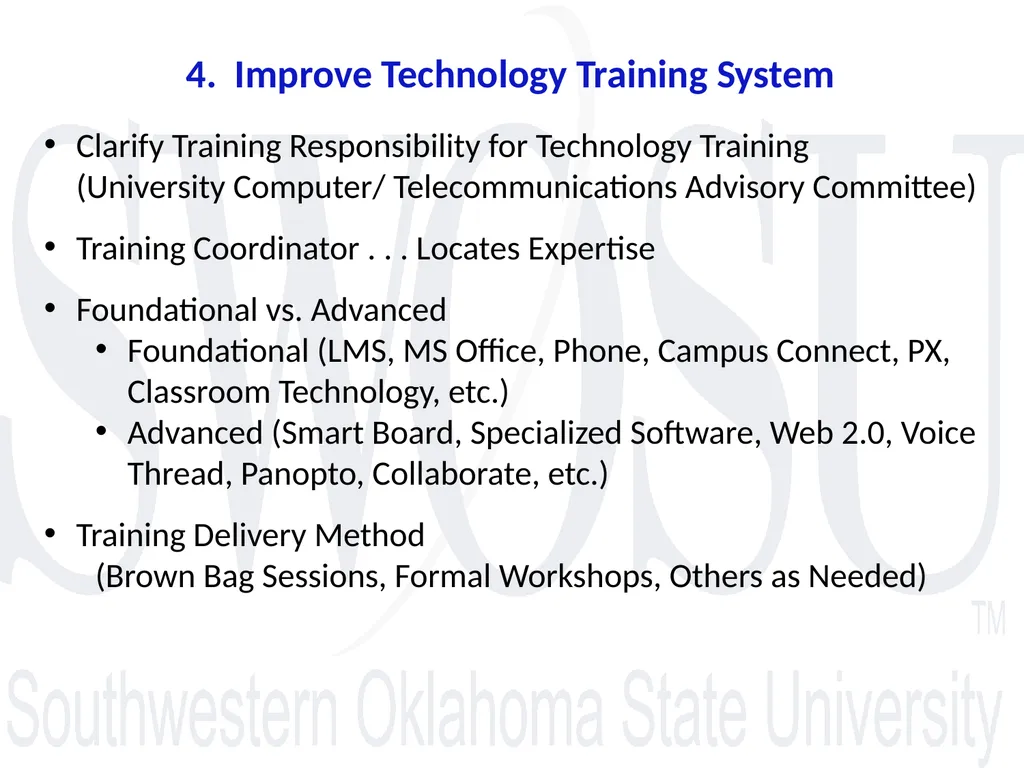 Optimize technology to meet the educational and - slide 12 of 15