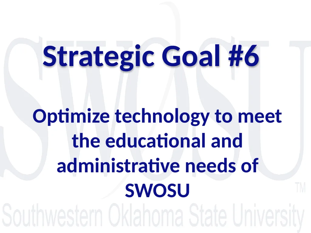 Optimize technology to meet the educational and - slide 1 of 15